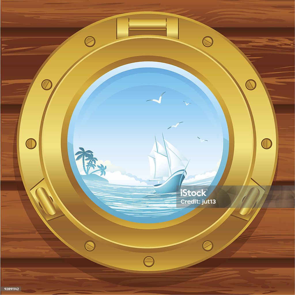 porthole - Vetor de Antigo royalty-free