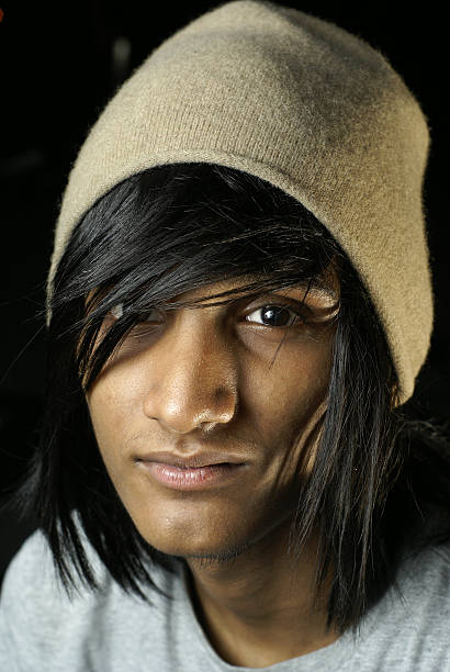 istock Indian man wearing beanie portrait 92891282