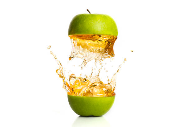 apple splash stock photo