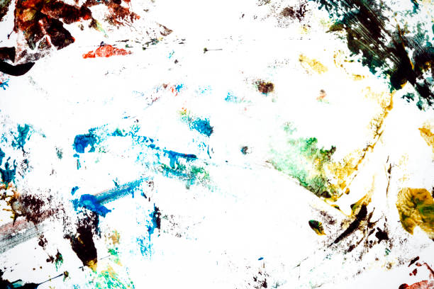 istock Abstract colorful hand painted background 928913910