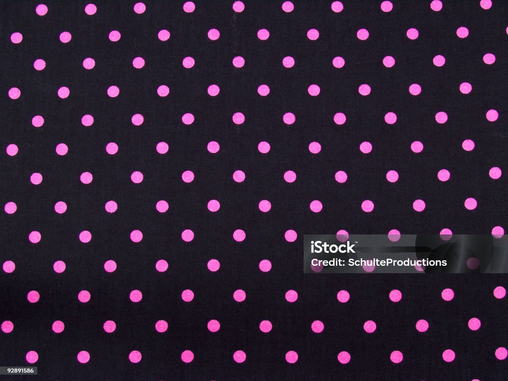 Pink Polka Dots pink polka dot pattern. 1950-1959 Stock Photo