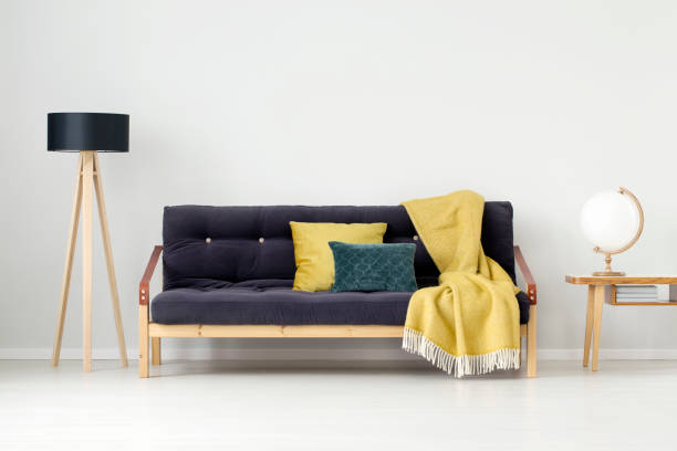 istock Yellow blanket next to lamp 928923002