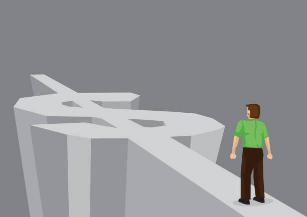 istock Cartoon standing on road on dollar sign. Creative vector illustration on road to wealth concept. 928926102