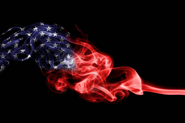 istock United States flag smoke 928932750