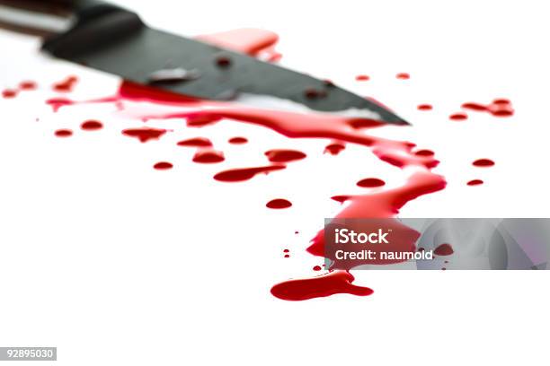 Spruzzi Di Sangue - Fotografie stock e altre immagini di Acciaio - Acciaio, Acciaio inossidabile, Affilato