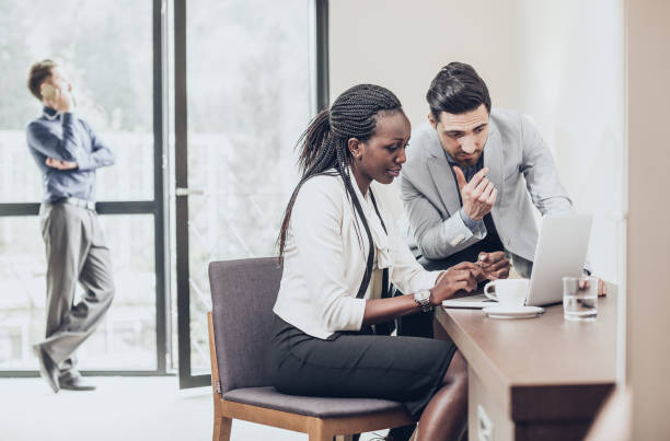 istock Business People Working at a Hotel Room 928951334
