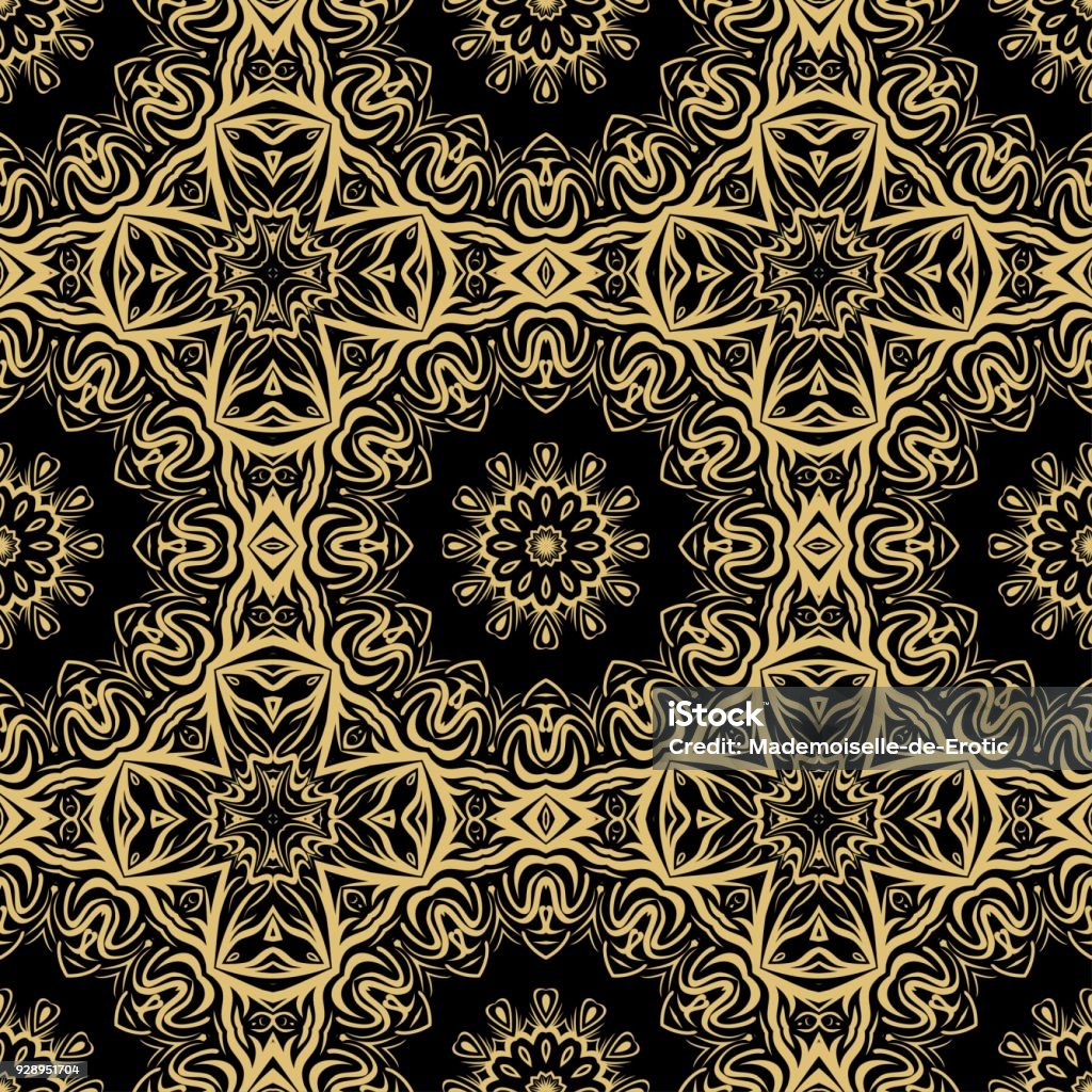 Royal Geometric Patterns Royal Geometric Pattern With Lace Texture Mandala Ornament Seamless ...