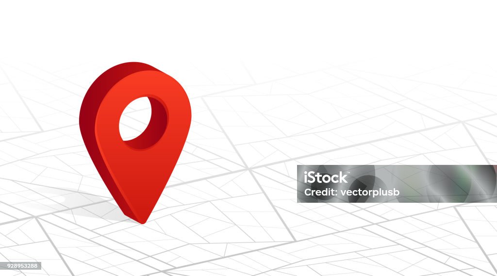 GPS navigator pin checking red color on city street map white background. Vector illustration GPS navigator pin checking red color on city street map white background. Vector illustration. Direction stock vector