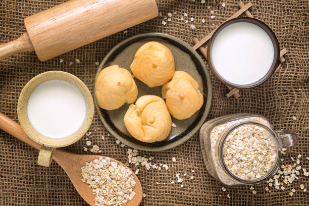 istock Top View of Various types of ingredients for breakfast. 928954910