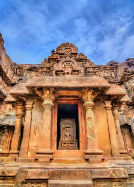 Indra Sabha, Ellora cave no 32. A UNESCO world heritage site in Maharashtra, India