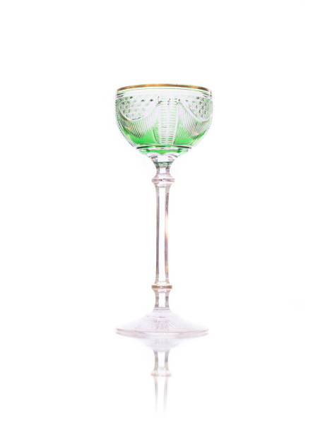 istock Antique crystal glass isolated on white background 928976000