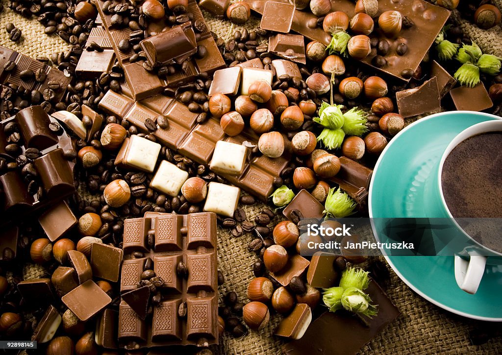 Cioccolato & caffè - Foto stock royalty-free di Alimentazione non salutare