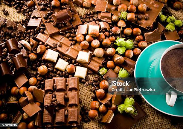 Cioccolato Caffè - Fotografie stock e altre immagini di Alimentazione non salutare - Alimentazione non salutare, Assaggiare, Bar