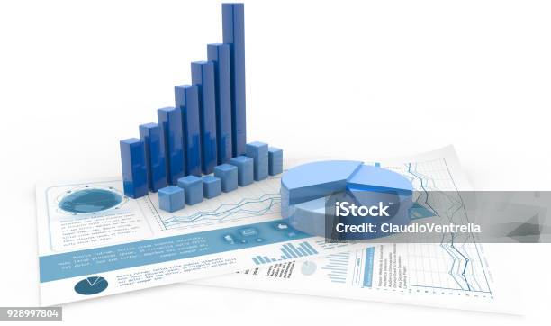 Gestione Della Contabilità Finanziaria - Fotografie stock e altre immagini di Bianco - Bianco, Azioni e partecipazioni, Grafico