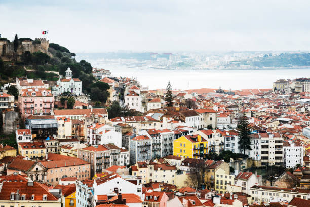 istock panoramic historic architectural Lisbon, Portugal 929000004