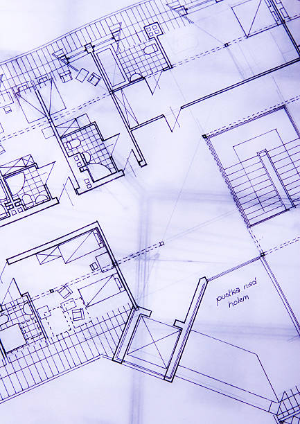 istock Close up of a blueprint 92900065