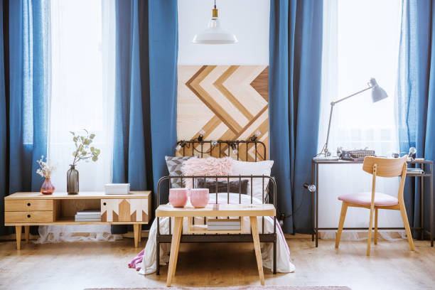 istock Wooden table in kid's bedroom 929001882
