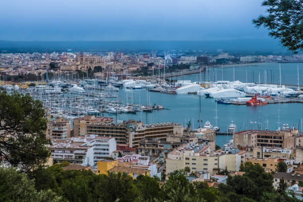 istock View of Palma Majorca Bay, from Bellver Castle, Mallorca, Balearic Islands, Spain 929008708