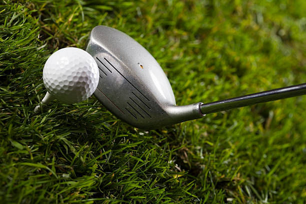 istock Close up of a golf ball on the tee 92901258