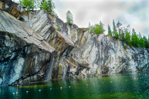 istock Ruskeala marble quarry, Karelia, Russia 929020002