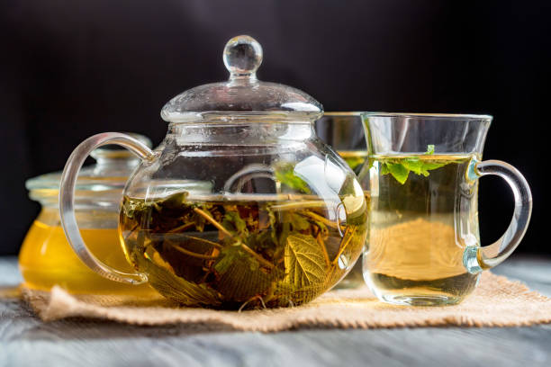 istock Herbal tea with honey and mint leaves 929024834