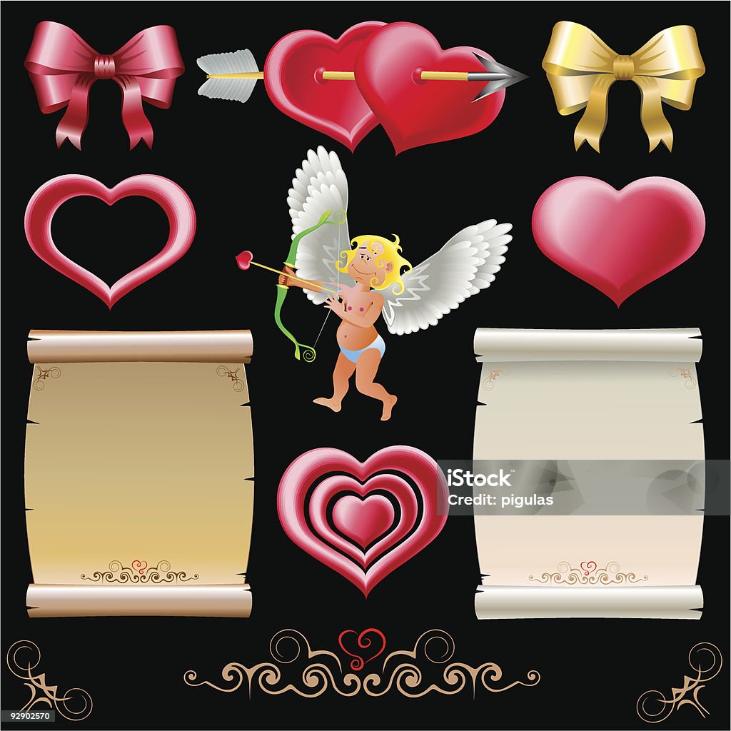 Amore collezione - arte vettoriale royalty-free di Natale