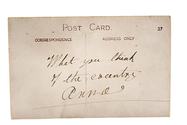 istock Antique Postcard Unstamped 92902766