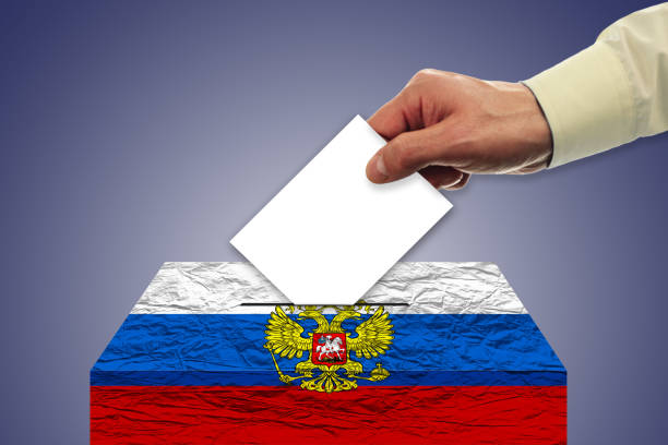 istock Election in Russia - voting at the ballot box 929028228