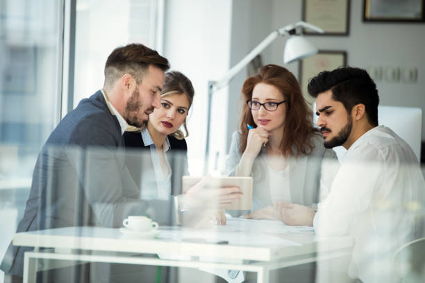 istock Business people conference in modern office 929030616