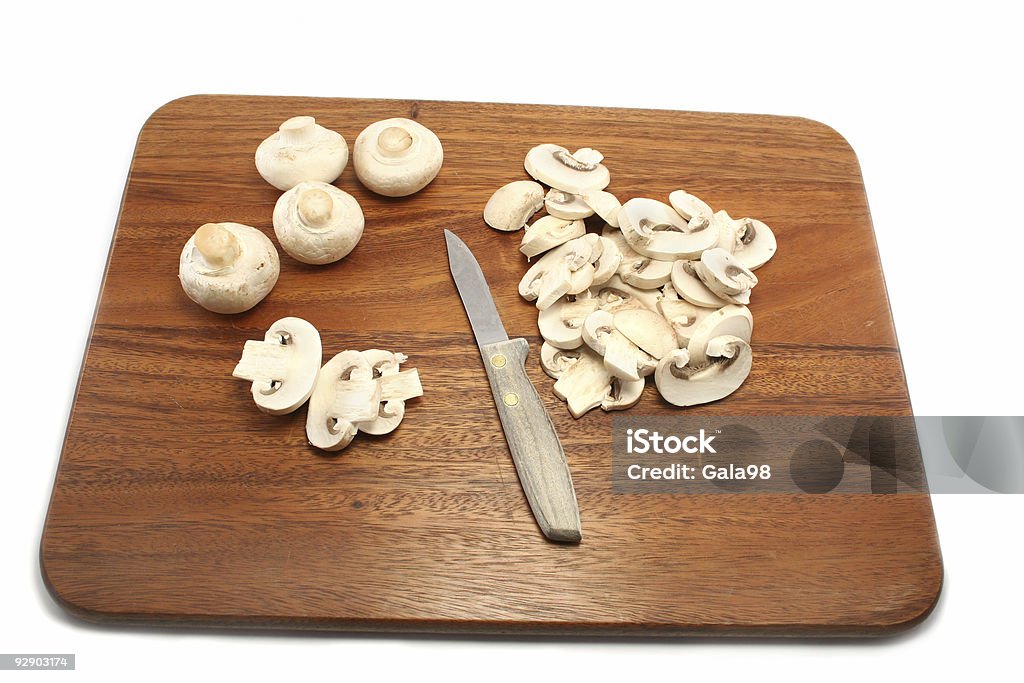Preparazione di funghi - Foto stock royalty-free di Champignon