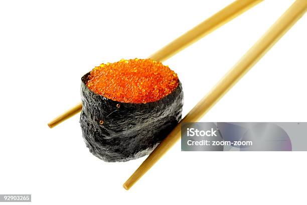 Foto de Sushi Com O Peixe Fying Caviar e mais fotos de stock de Almoço - Almoço, Antepasto, Caviar