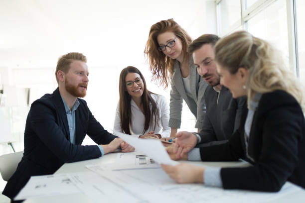 istock Business colleagues in conference room 929036968