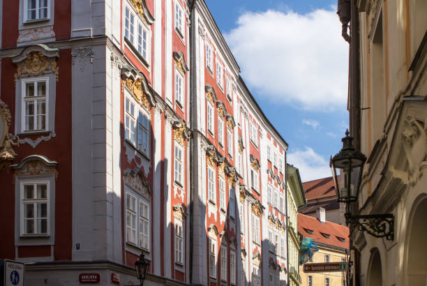 Historical buildings in old town in Prague, Czech republic Beautiful buildings at old town in Prague, Czech republic old town bridge tower stock pictures, royalty-free photos & images