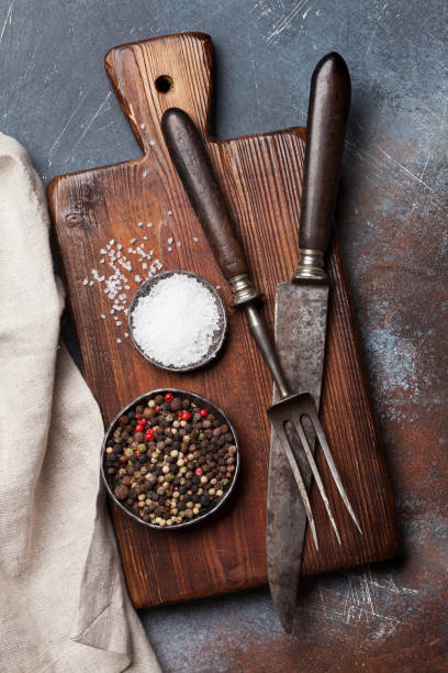 istock Vintage kitchen utensils and spices 929044614