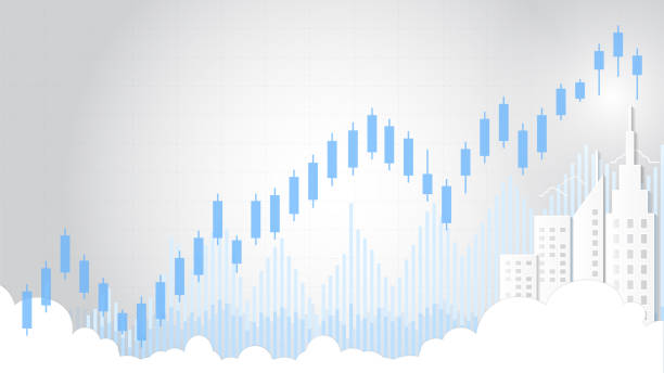 istock Business candlestick and financial graph chart suitable for Forex stock market investment trading concept, Global network connection and Business analytics on abstract background. 929047022
