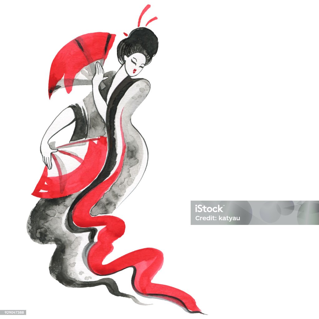 Geisha Người Phụ Nữ Mặc Quần Áo Truyền Thống Phong Cách Nhật Bản ...