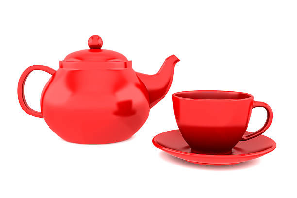 istock red teapot and cup isolated on white background 92904760