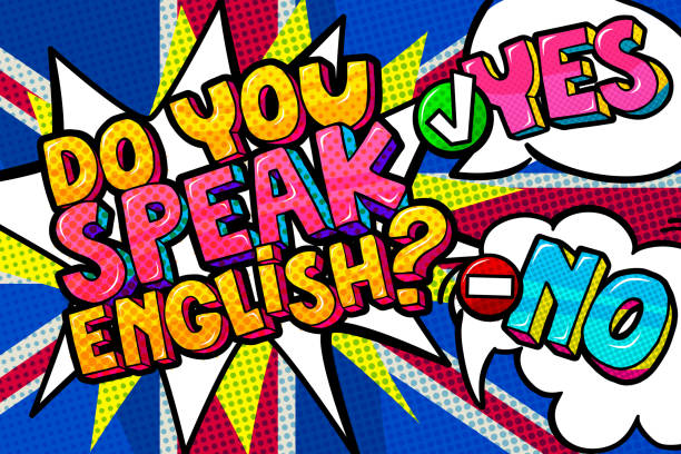 illustrazioni stock, clip art, cartoni animati e icone di tendenza di concetto di studio dell'inglese. - help parola inglese