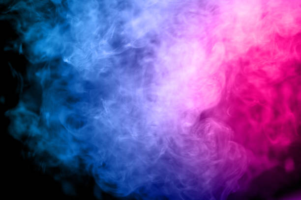 istock Multicolored smoke on white background. Abstract bright colorful smoke on background. Color clouds. 929049828