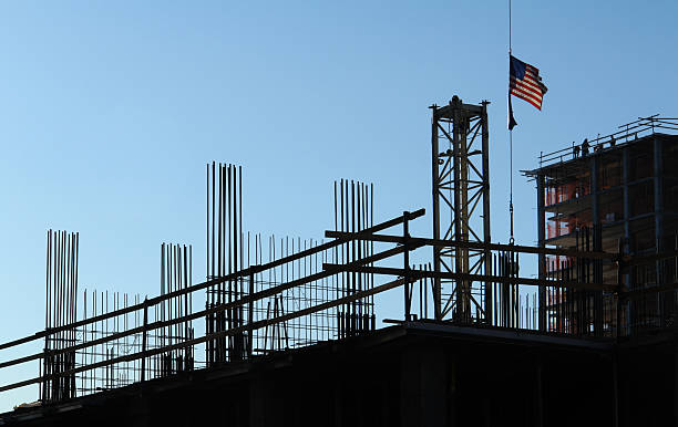 on the jobsite stock photo