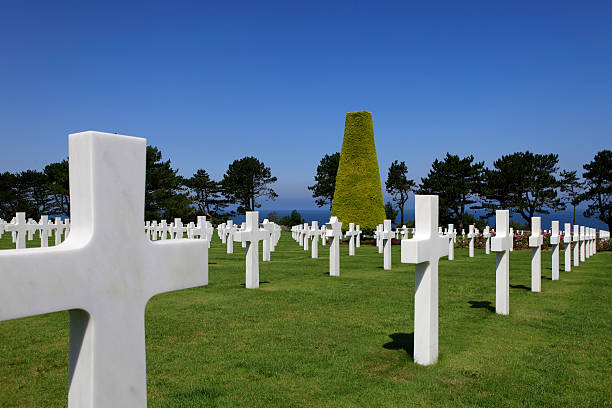 istock Normandy American War Cemetery and Memorial at Omaha Beach 92905552