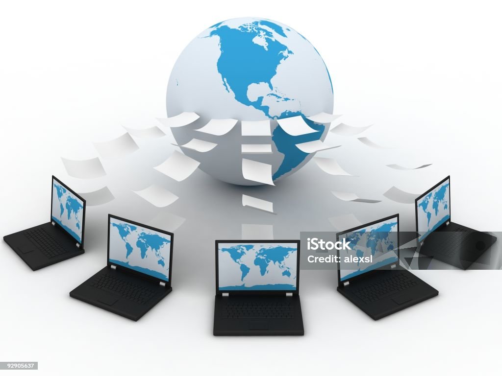 Global Network  Data Stock Photo