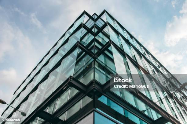 Modern Office Building Facade Stock Photo - Download Image Now - Architecture, Building Exterior, Abstract