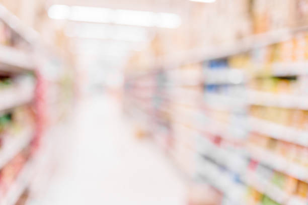 istock Supermarket blurred background with bokeh 929067276