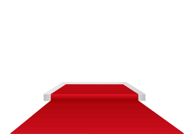 istock Red carpet on a circular podium.the podium of winners.vector illustration.Stage with for Award Ceremony 929070766