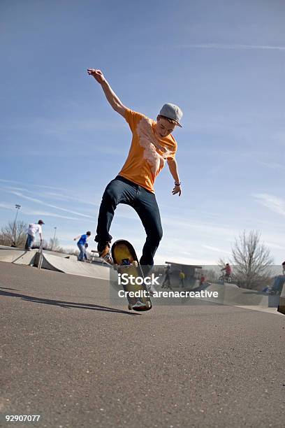 Skateboarding Tricks Stock Photo - Download Image Now - Skateboarding, Adolescence, Adult