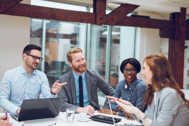 istock Business partners discussing documents and ideas during business meeting 929071840