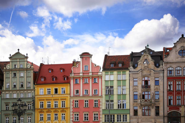 istock Colored houses on the central square of Wroclaw 929072382