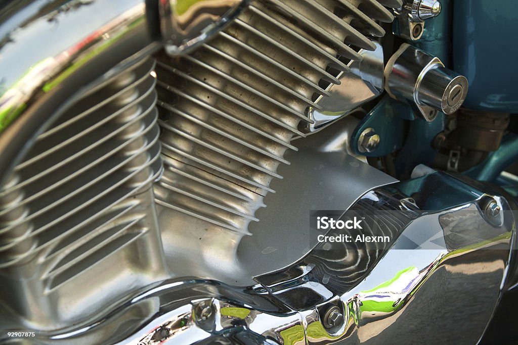 Мотоцикл двигатель - Стоковые фото Амортизатор роялти-фри