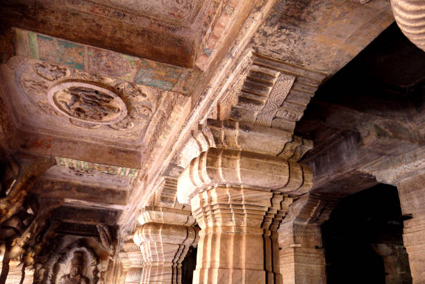 istock Columns in cave temples of India 929081864